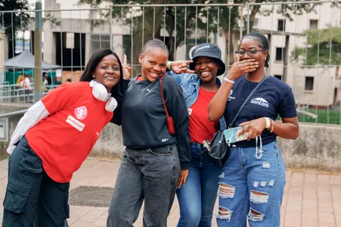 Ngeke! Festival 2025 attendees posing for the camera.